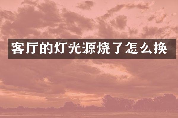客厅的灯光源烧了怎么换