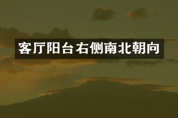 客厅阳台右侧南北朝向