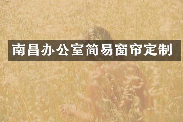 南昌办公室简易窗帘定制