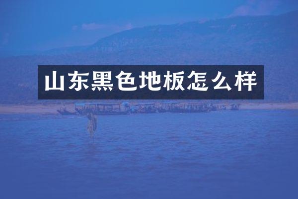 山东黑色地板怎么样