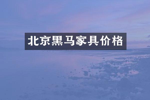 北京黑马家具价格