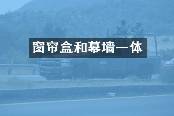 窗帘盒和幕墙一体