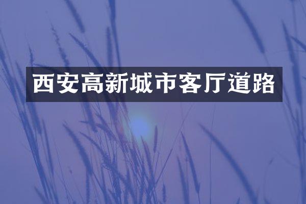 西安高新城市客厅道路