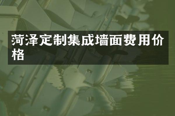菏泽定制集成墙面费用价格