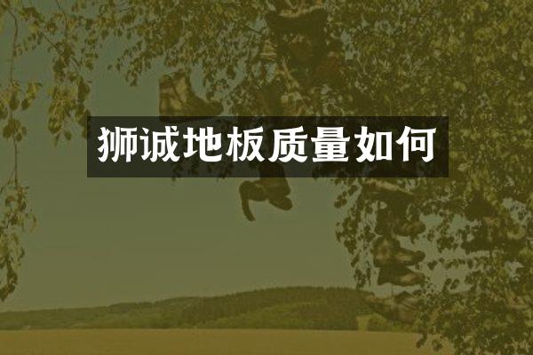 狮诚地板质量如何
