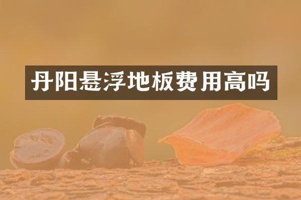 丹阳悬浮地板费用高吗