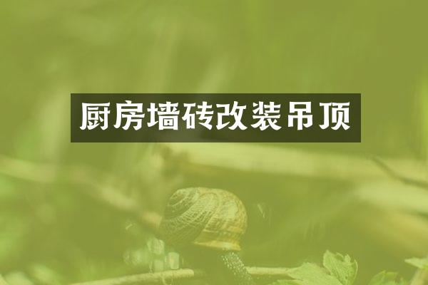 厨房墙砖改装吊顶