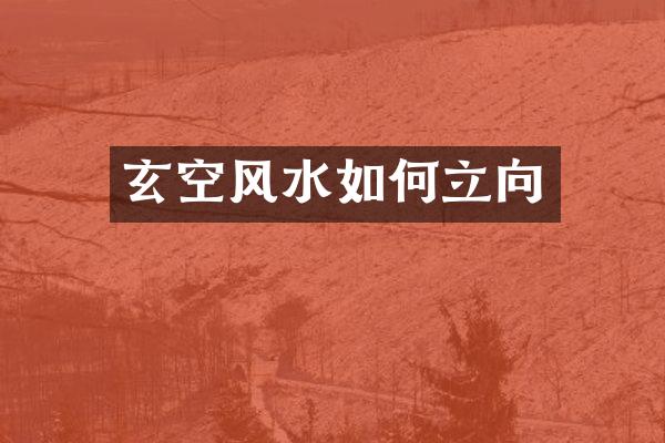 玄空风水如何立向