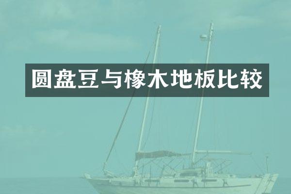 圆盘豆与橡木地板比较