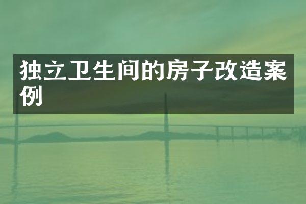 独立卫生间的房子改造案例