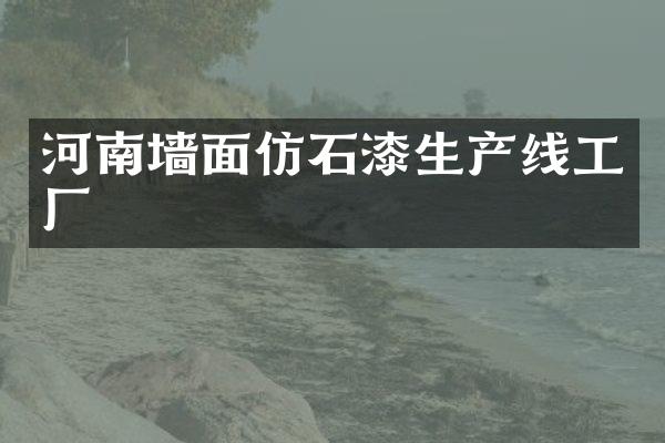河南墙面仿石漆生产线工厂