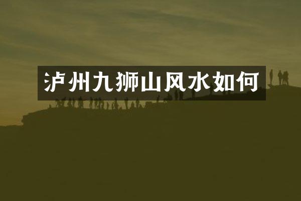 泸州九狮山风水如何