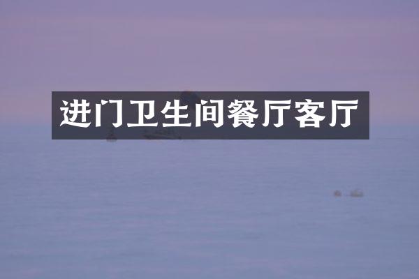进门卫生间餐厅客厅