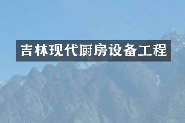 吉林现代厨房设备工程