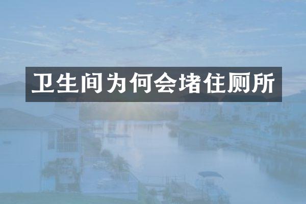 卫生间为何会堵住厕所