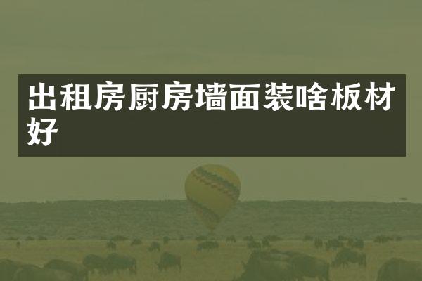 出租房厨房墙面装啥板材好