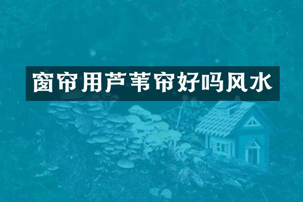 窗帘用芦苇帘好吗风水