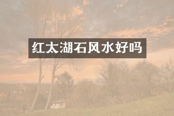 红太湖石风水好吗