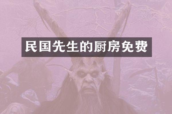 民国先生的厨房免费