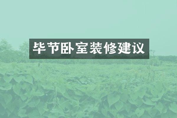 毕节卧室装修建议