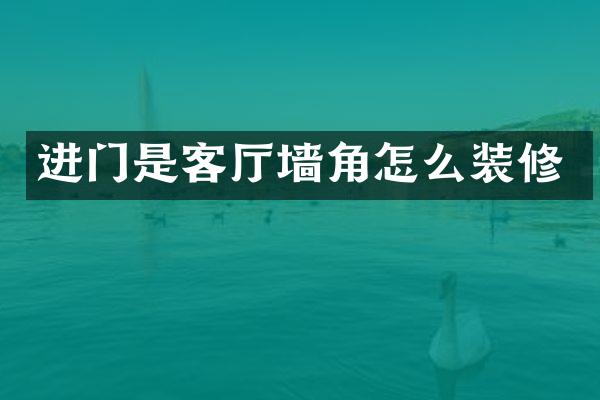 进门是客厅墙角怎么装修