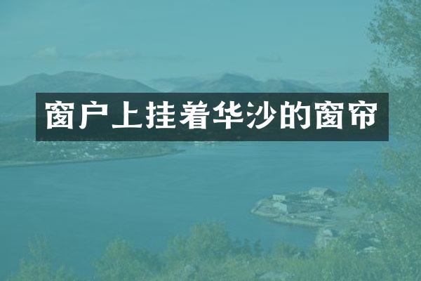窗户上挂着华沙的窗帘