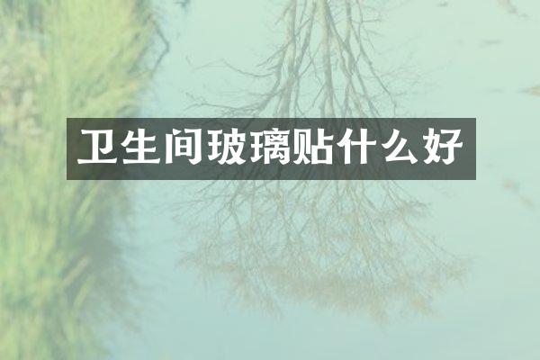 卫生间玻璃贴什么好