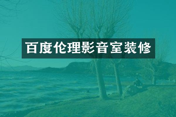 百度伦理影音室装修