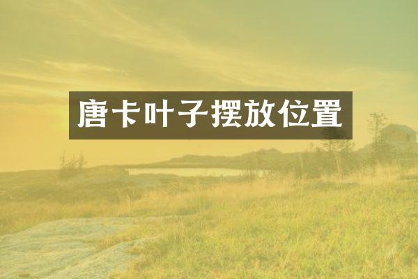 唐卡叶子摆放位置