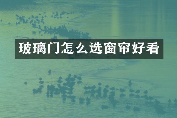 玻璃门怎么选窗帘好看