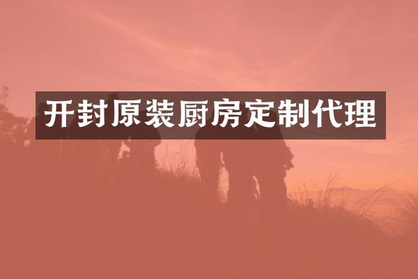 开封原装厨房定制代理