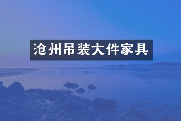 沧州吊装大件家具