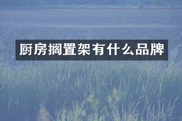 厨房搁置架有什么品牌