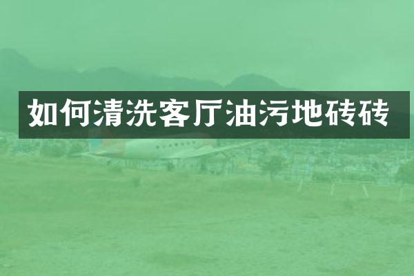如何清洗客厅油污地砖砖