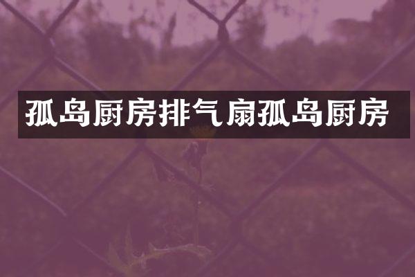 孤岛厨房排气扇孤岛厨房