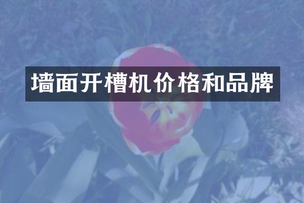 墙面开槽机价格和品牌