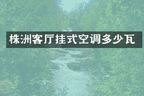 株洲客厅挂式空调多少瓦