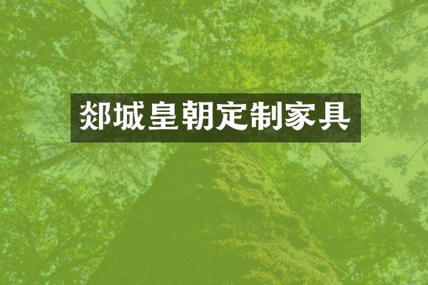郯城皇朝定制家具