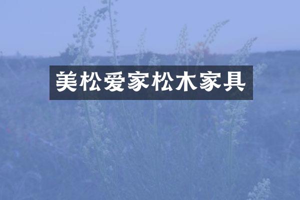 美松爱家松木家具