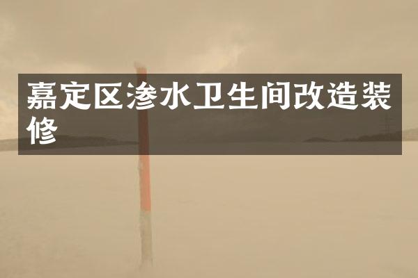 嘉定区渗水卫生间改造装修