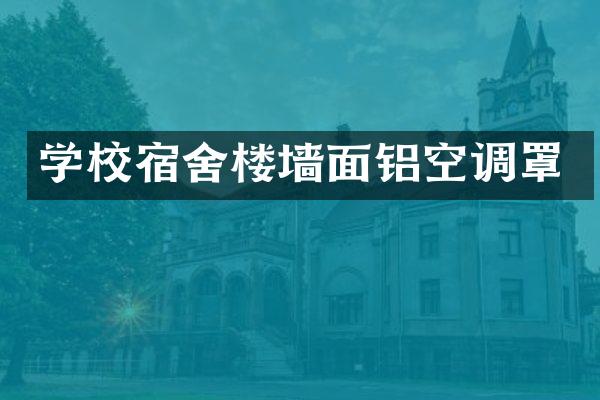 学校宿舍楼墙面铝空调罩