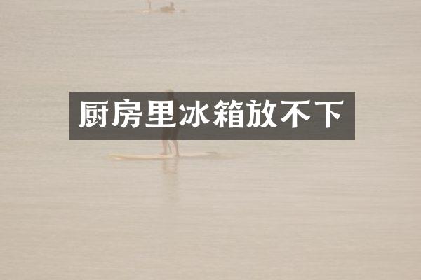 厨房里冰箱放不下