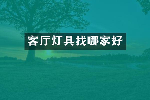客厅灯具找哪家好