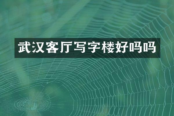 武汉客厅写字楼好吗吗