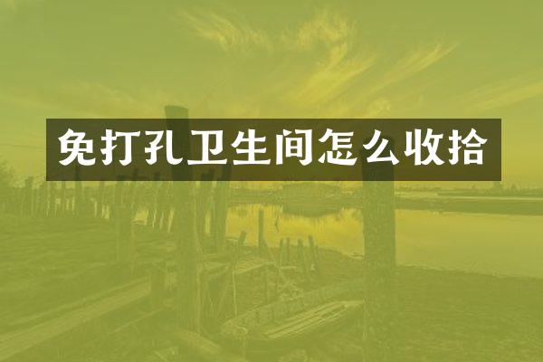 免打孔卫生间怎么收拾