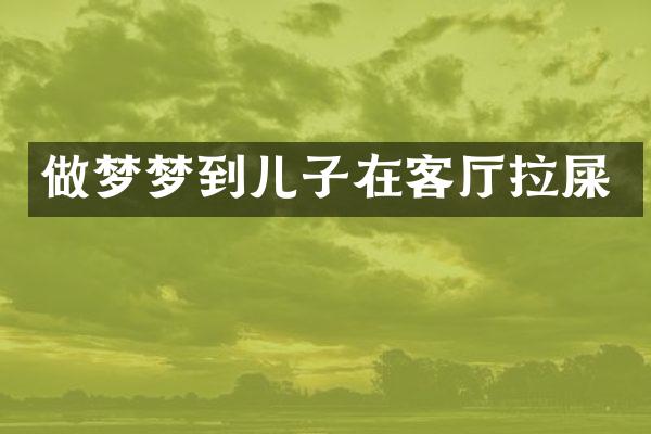 做梦梦到儿子在客厅拉屎
