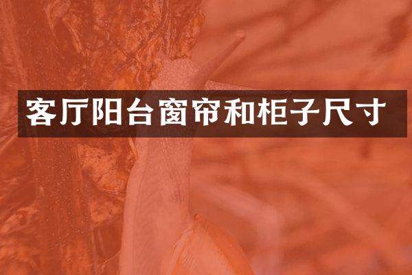 客厅阳台窗帘和柜子尺寸