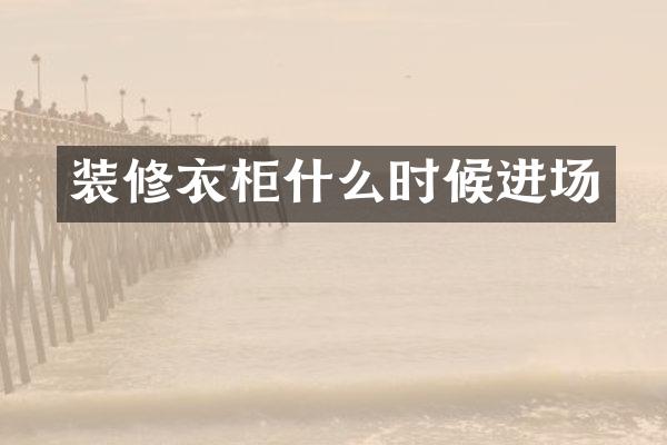 装修衣柜什么时候进场