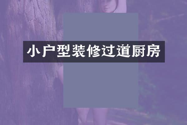 小户型装修过道厨房