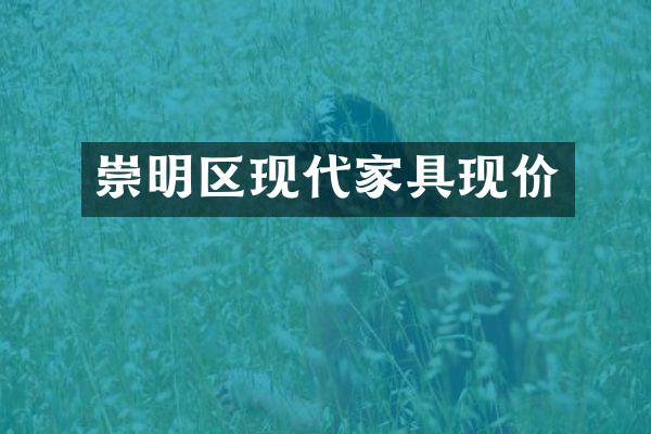 崇明区现代家具现价